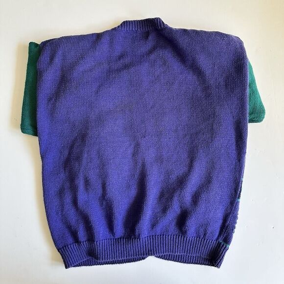 Vintage Lucia Cardigan Sweater Textured Knit Paisley Cottagecore Gran Womens M - Picture 4 of 11